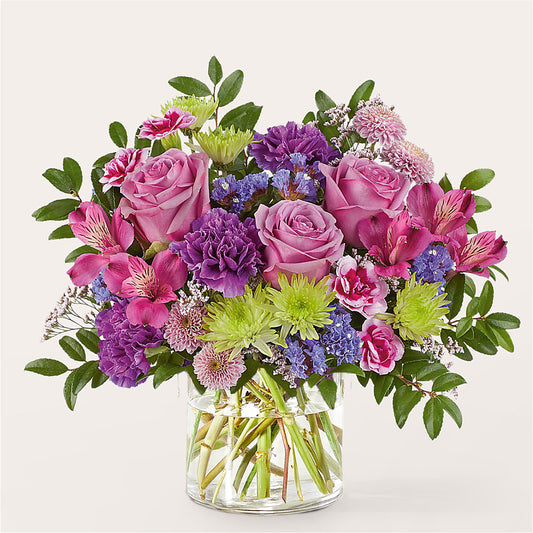 Glass Half Full Bouquet –  Flowers By Sue, Bullard TX