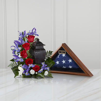 Patriotic Tribute Arrangement –  Flowers By Sue, Bullard TX