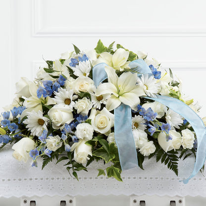 Tender Treasure Casket Spray –  Flowers By Sue, Bullard TX