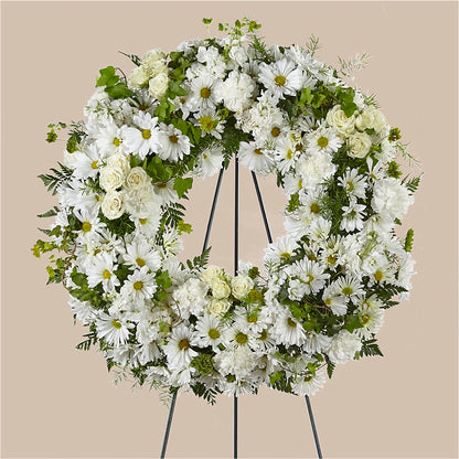 Faithful Wishes Wreath –  Flowers By Sue, Bullard TX