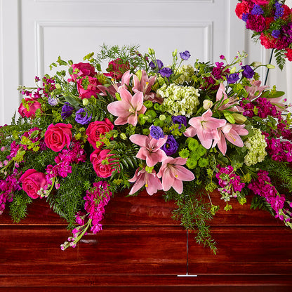 Radiant Tribute Casket Spray –  Flowers By Sue, Bullard TX