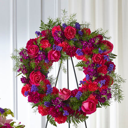 Calming Colors Wreath –  Flowers By Sue, Bullard TX