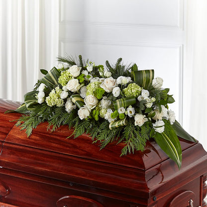 Hopeful Gesture Casket Spray –  Flowers By Sue, Bullard TX