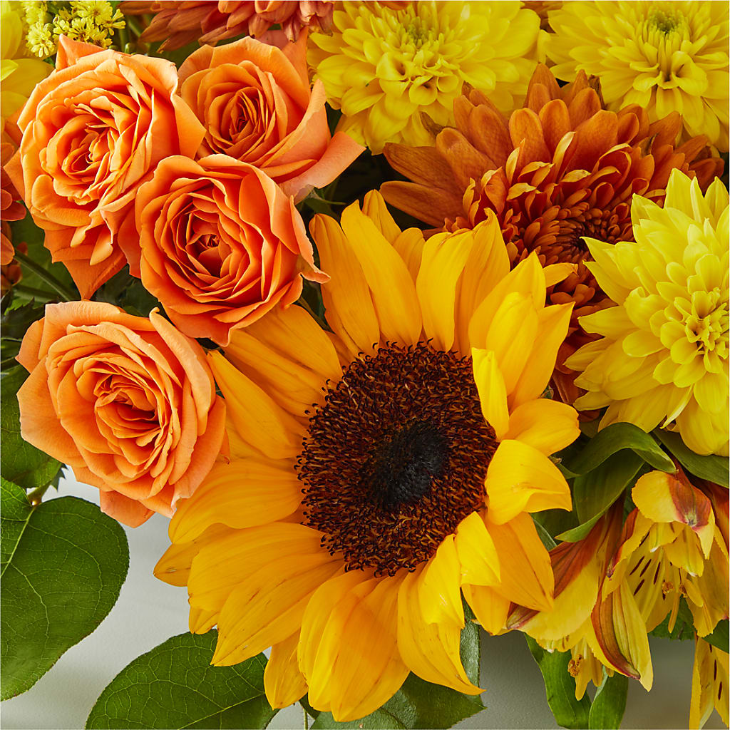 Autumn Harmony Centerpiece –  Flowers By Sue, Bullard TX