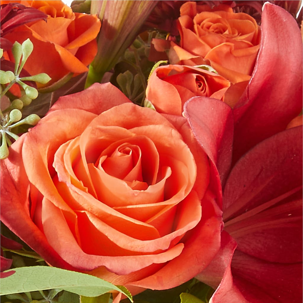 Crimson Leaves Bouquet –  Flowers By Sue, Bullard TX
