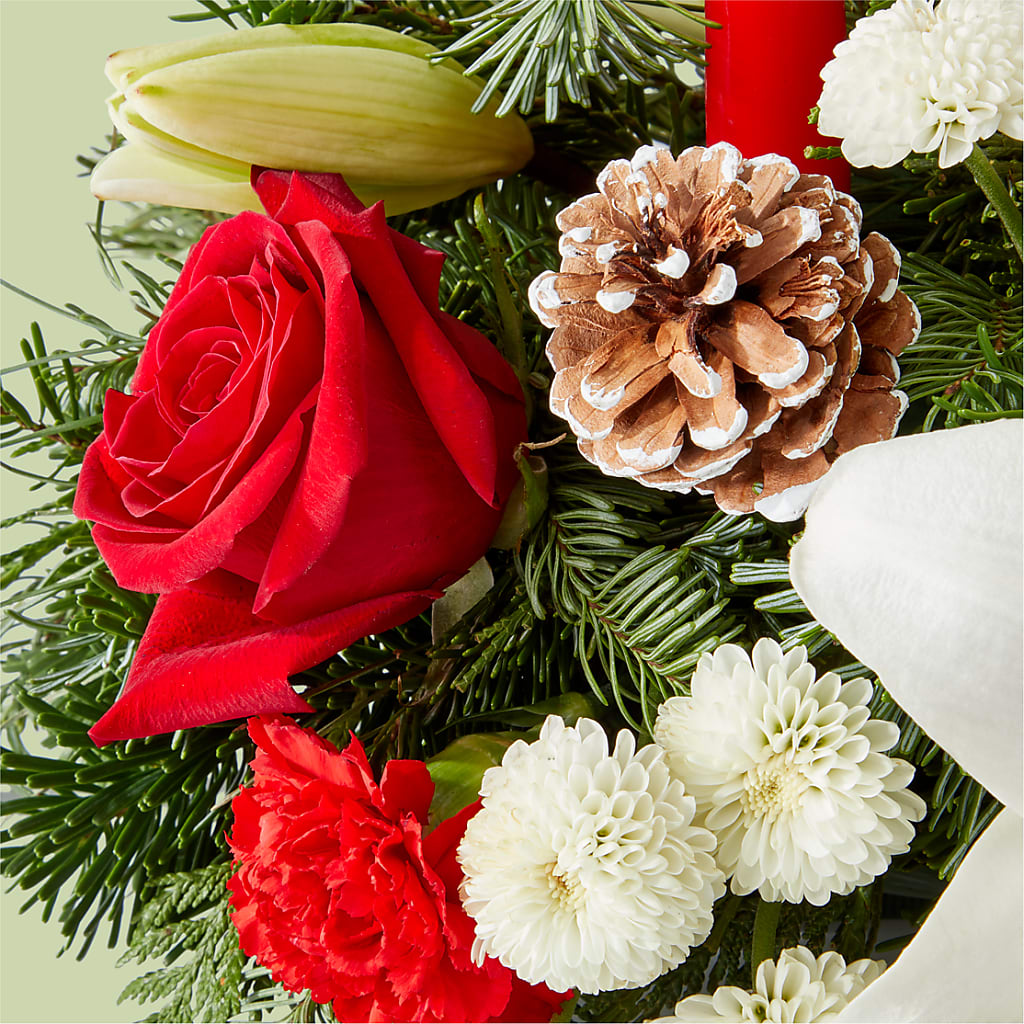 Seasonal Festivities Centerpiece –  Flowers By Sue, Bullard TX