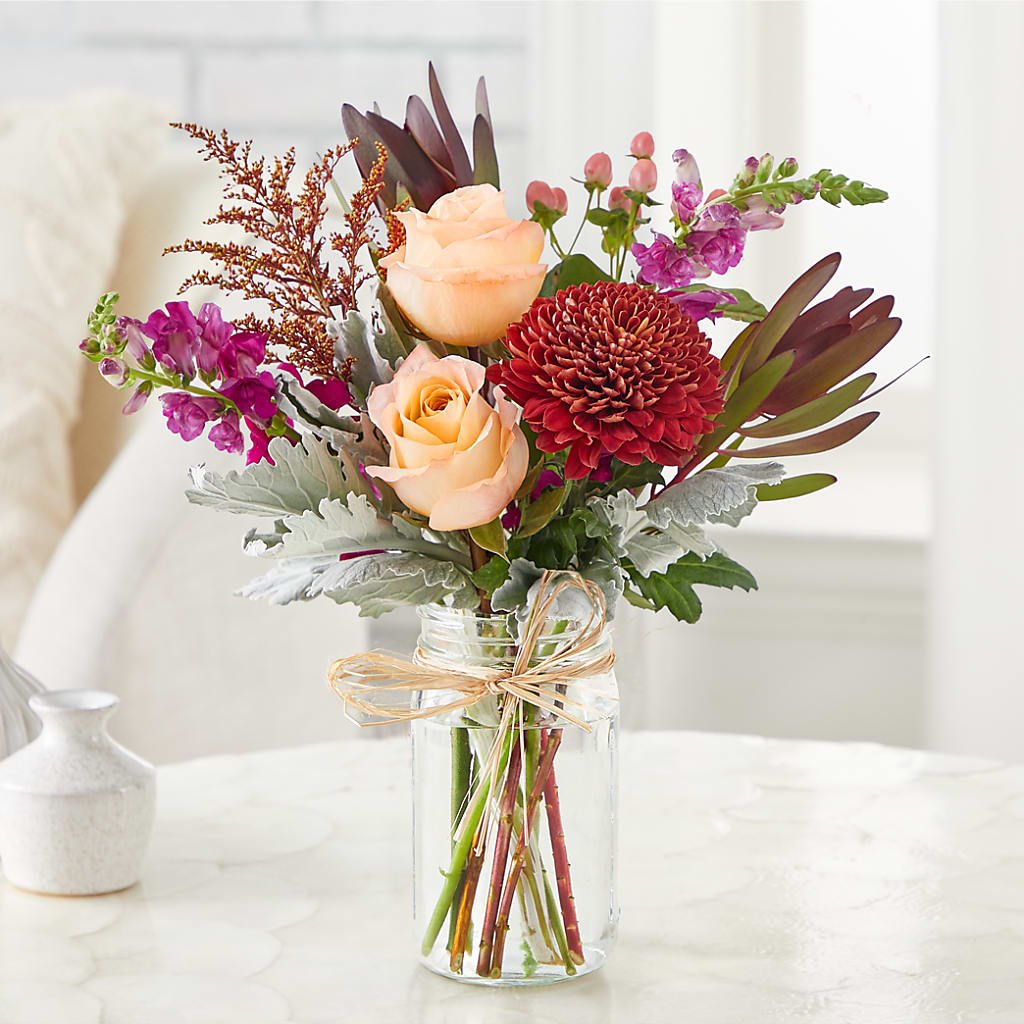 Moody Hues Bouquet –  Flowers By Sue, Bullard TX