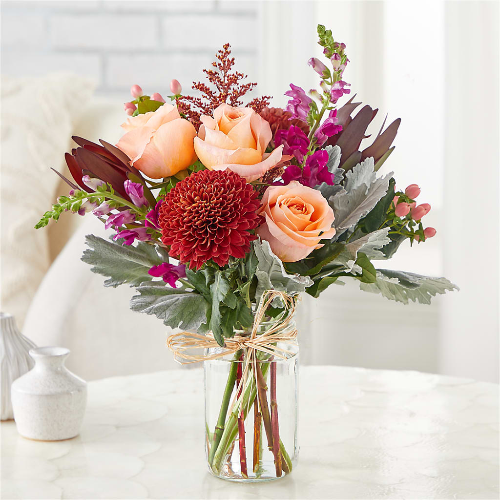 Moody Hues Bouquet –  Flowers By Sue, Bullard TX