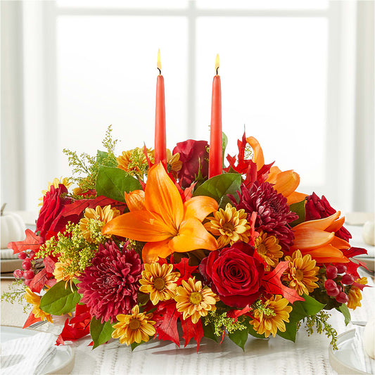 Autumn's Embrace Centerpiece –  Flowers By Sue, Bullard TX