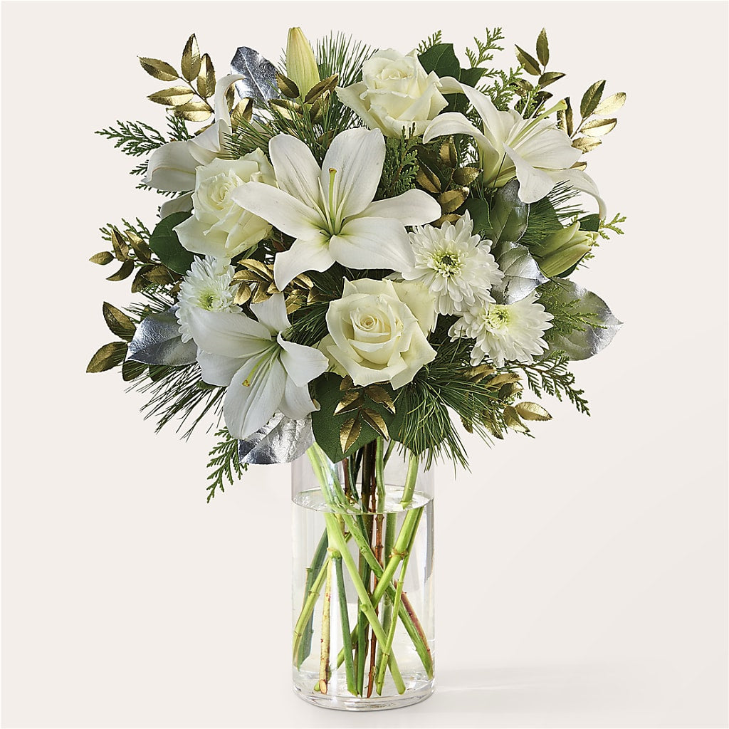 Wintry Mix Bouquet –  Flowers By Sue, Bullard TX